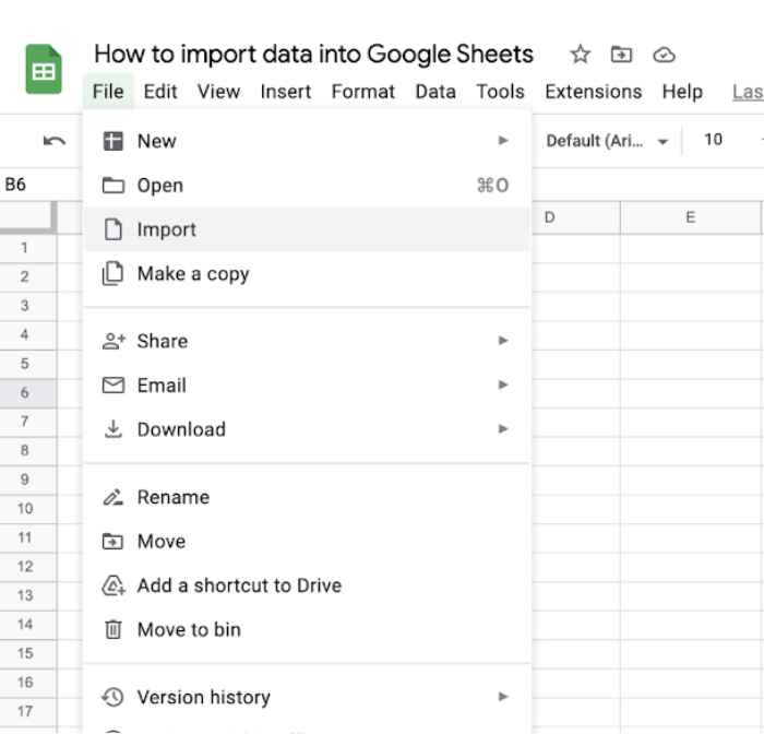 The Quickest Way To Import Live Data Into Google Sheets LiveFlow
